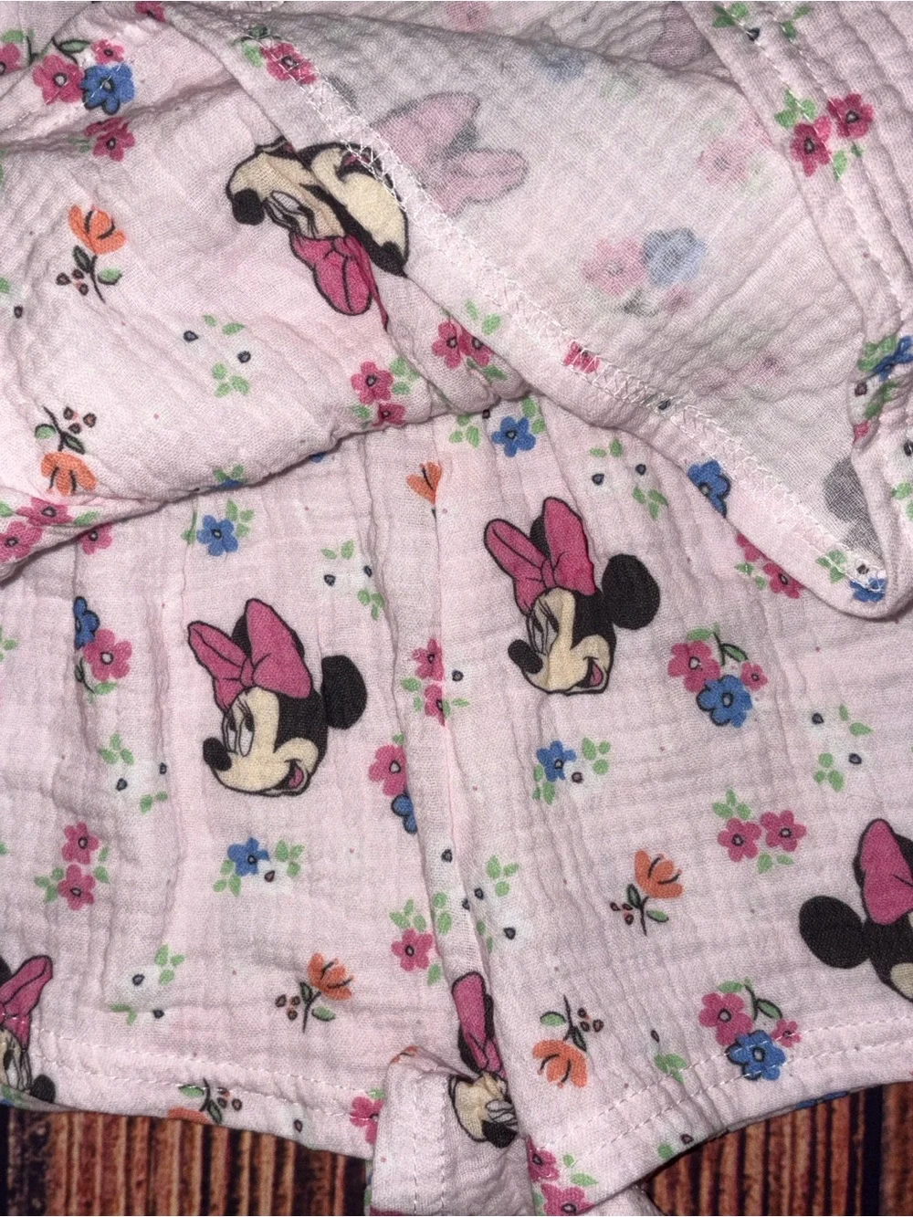 Disney Pink Minnie Mouse Floral Kids Matching Set